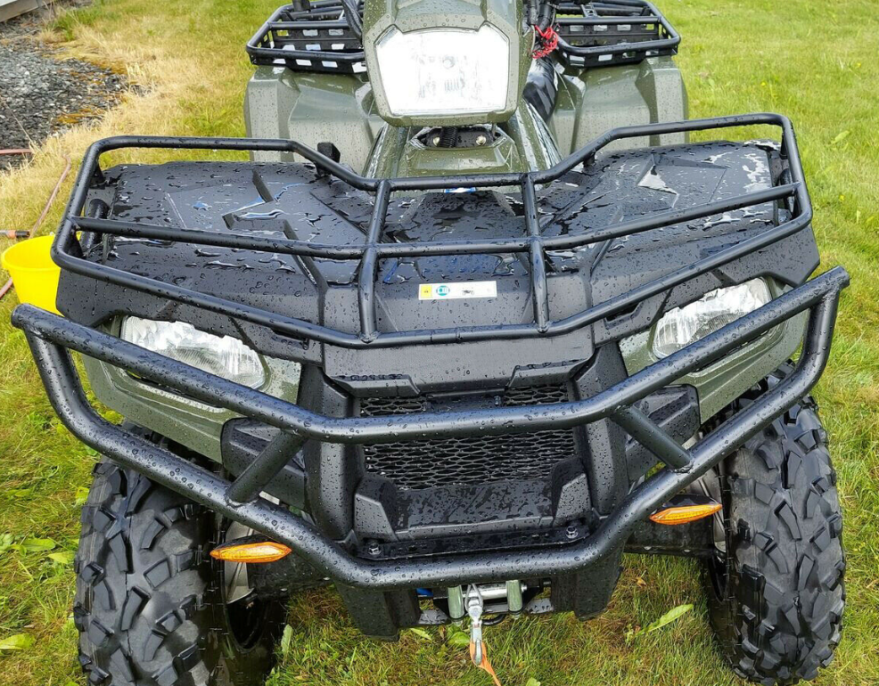 For 2014-2023 Polaris Sportsman 450 570 &ETX Front & Rear Brush Guard Bumper Set