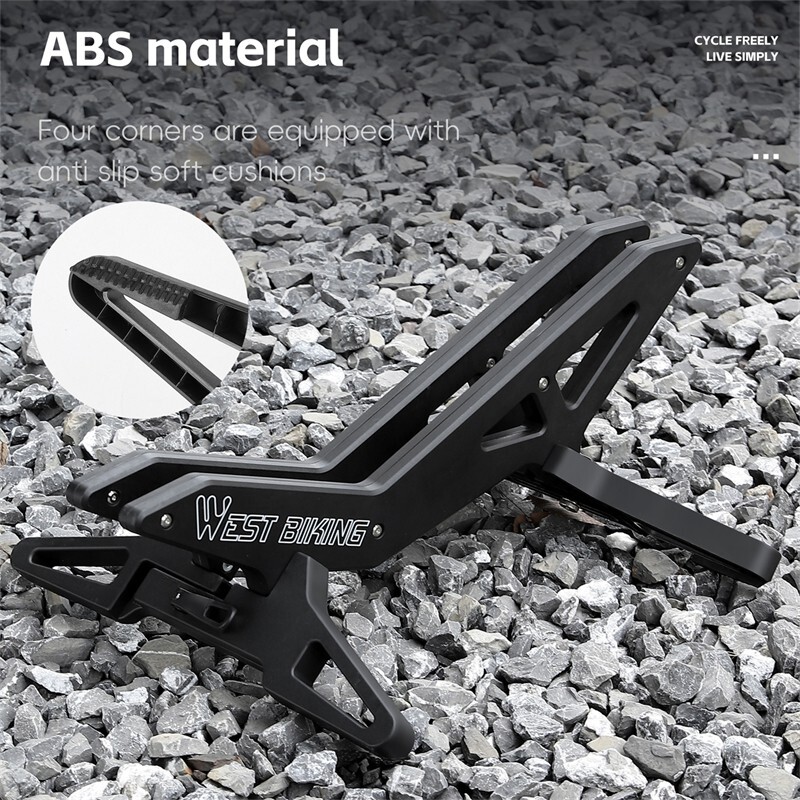 Adjustable Bicycle Stand Rack ABS MTB Road Bike Indoor Floor Parking Stand Black