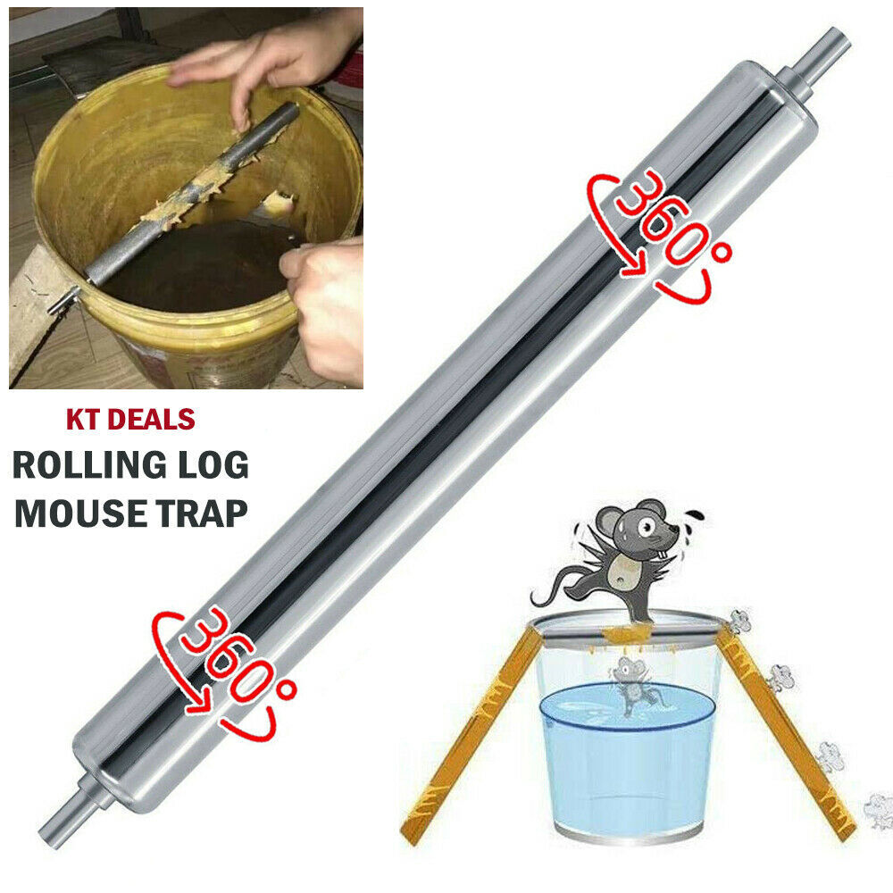 Rolling Log Mouse Traps House Indoor Rat Trap Quick Effective Safe Mouse Traps