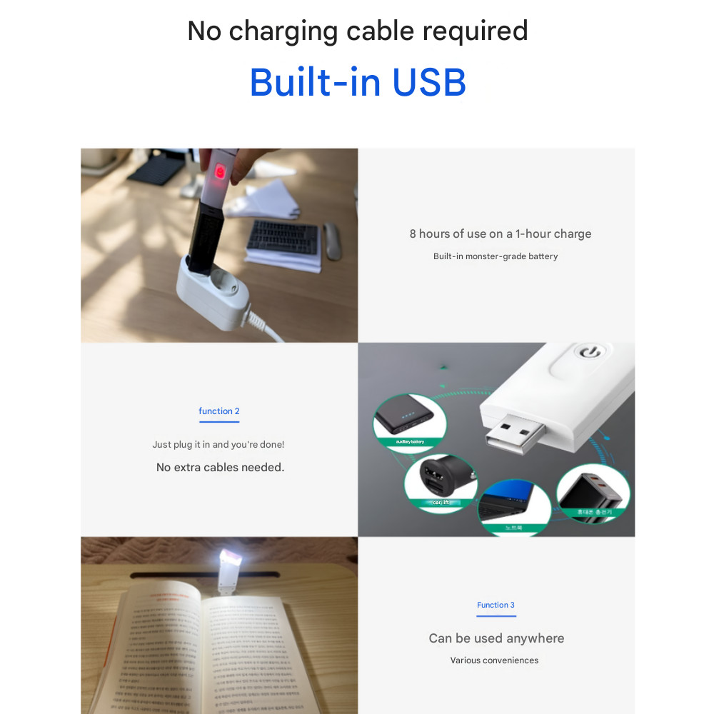Reading Light Book Light Rechargeable LED