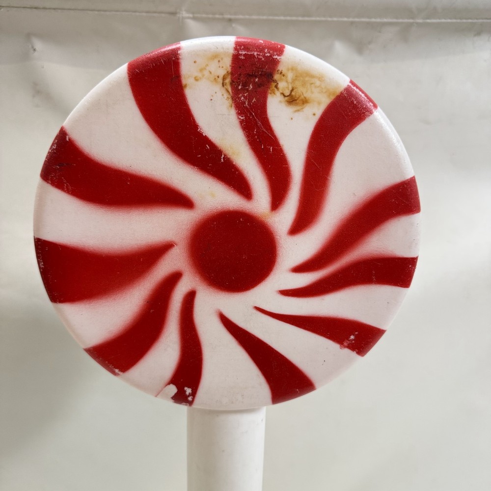 Holiday Blow Mold Red Peppermint Candy