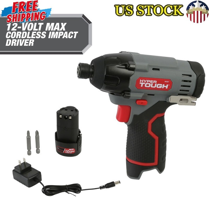 Lithium-Ion Cordless Impact Driver DIY W/ 1/4 Chuck Variable Speed Trigger New