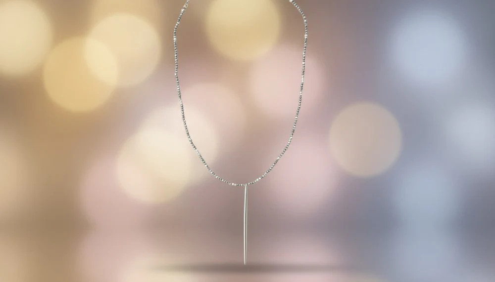 Sleek Silver Thread Necklace