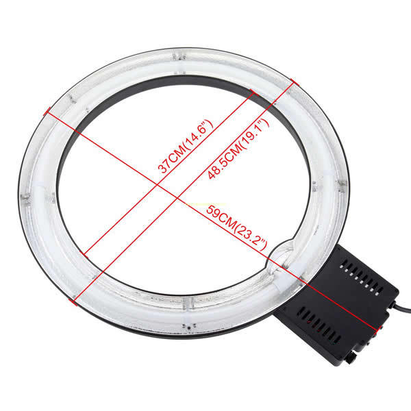 Dimmable Continuous Lighting Fluorescent Studio Photo Ring Light Lamp 65W Hot