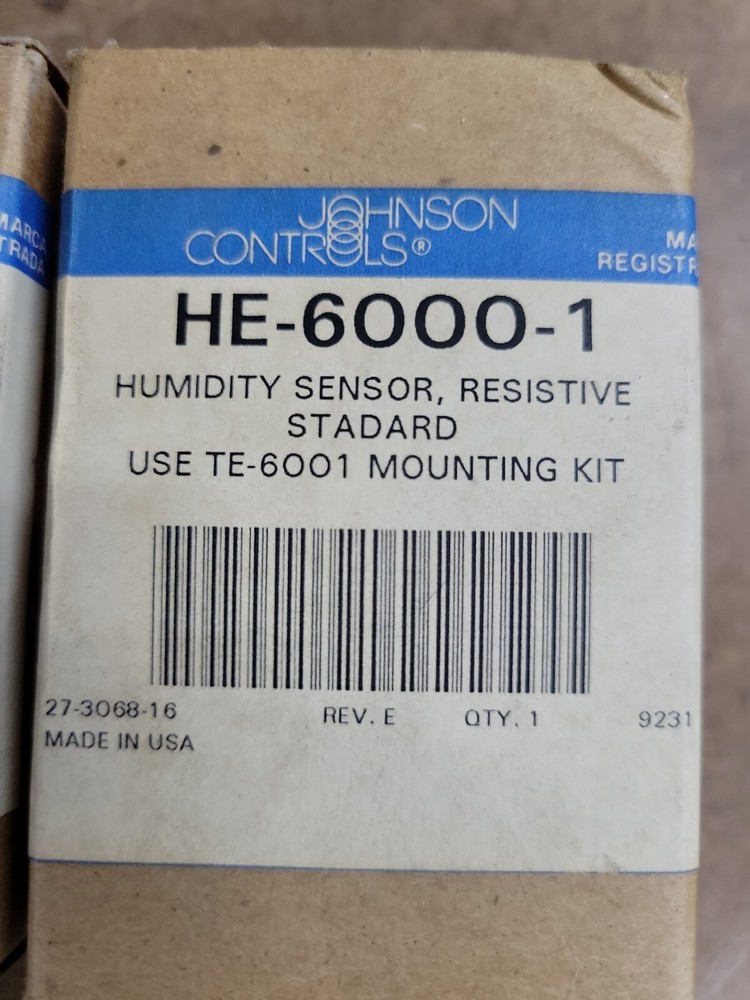 1- NEW! JOHNSON CONTROLS HUMIDITY SENSOR, HE-6000-1
