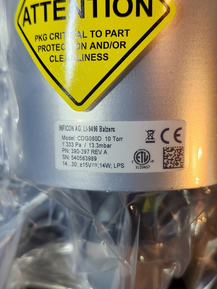Inficon Sky Capacitance Manometer CDG060D - 10 Torr