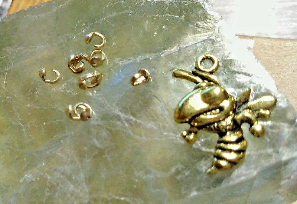 14K Yellow Gold 4-(Four) Single Cup Bead Tips