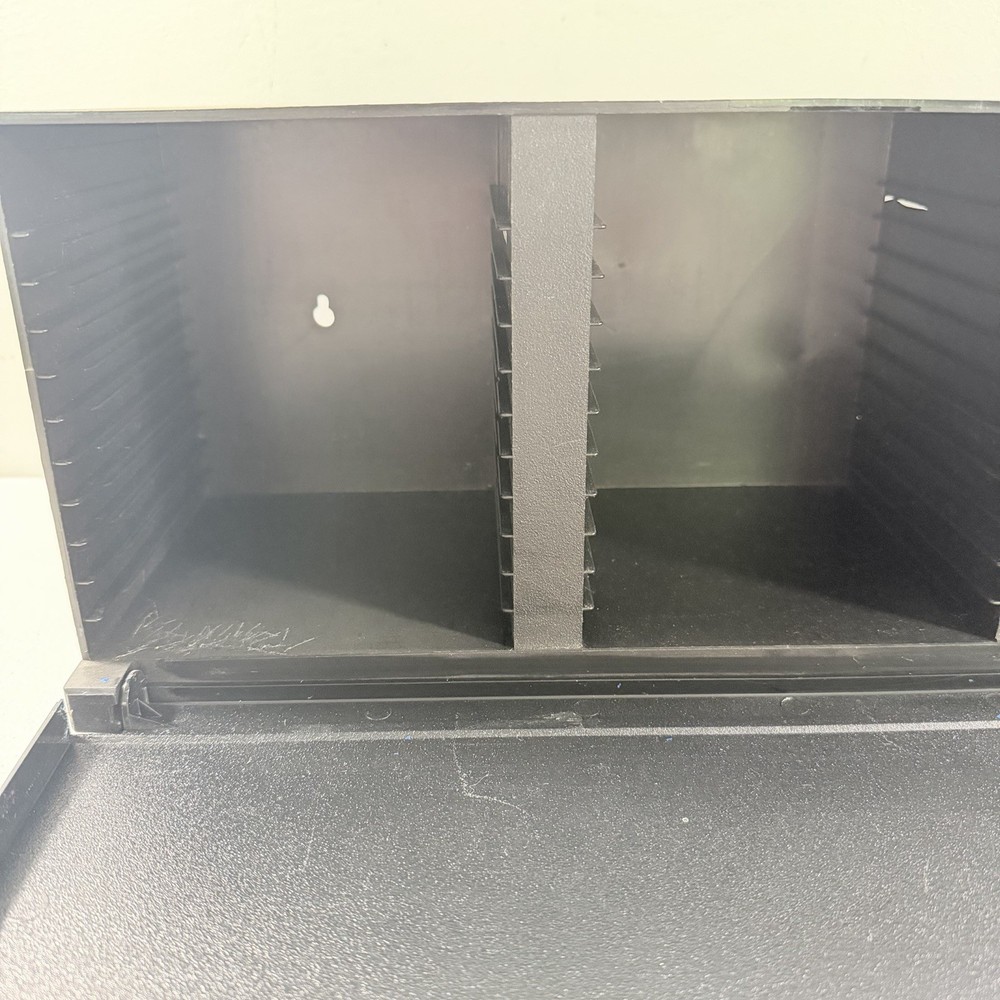 Laserline CD Storage 36 Compact Disc Case Holder Wall Mountable W/Drop Down Door