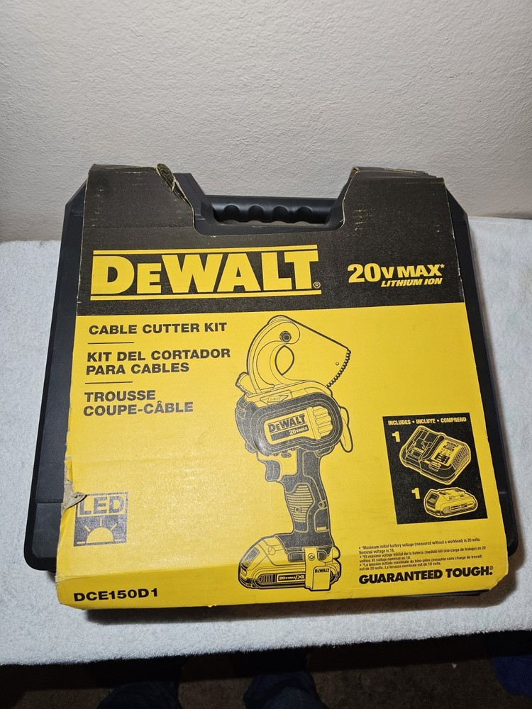 DEWALT DCE150D1 20V Max Heavy Duty Cordless Cable Cutter Kit