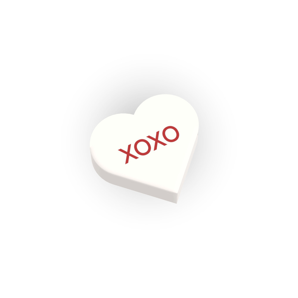 "XOXO" Conversation Candy - Valentines - Custom Printed Tile - Minifg Size
