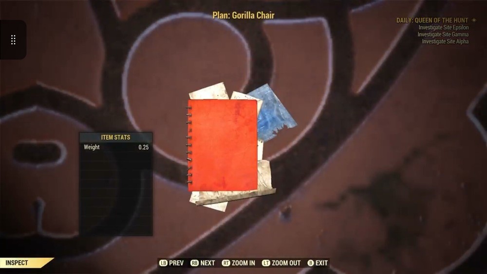 (Xbox) Gorilla Chair Plan