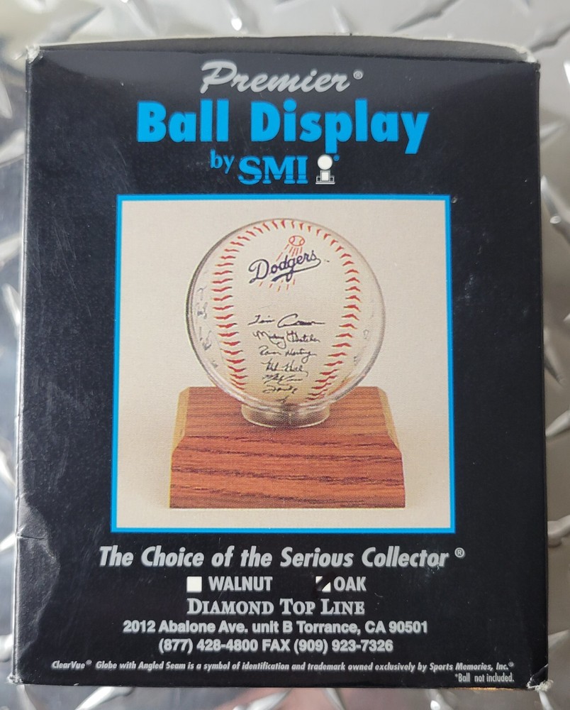 Baseball Holder Wood Base Trophy Game Ball Display Case Award Box E