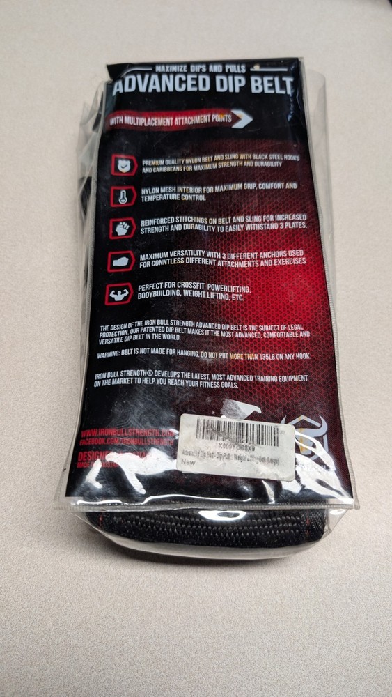 Advanced Dip Belt Dip Pullup Squat Multifunction Versatile IronBull Lifting Belt