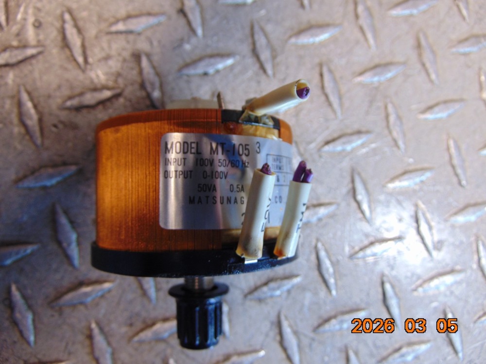 Matsunaga MT-105 50VA 0.5A Variable Resistor Speed Control
