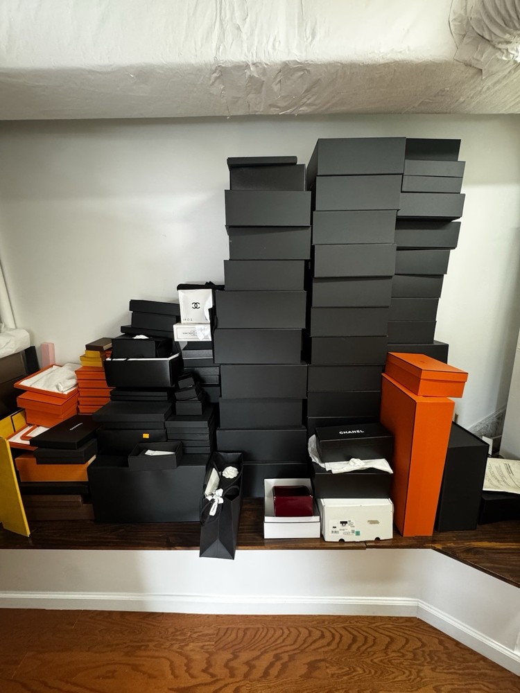 chanel empty purse box