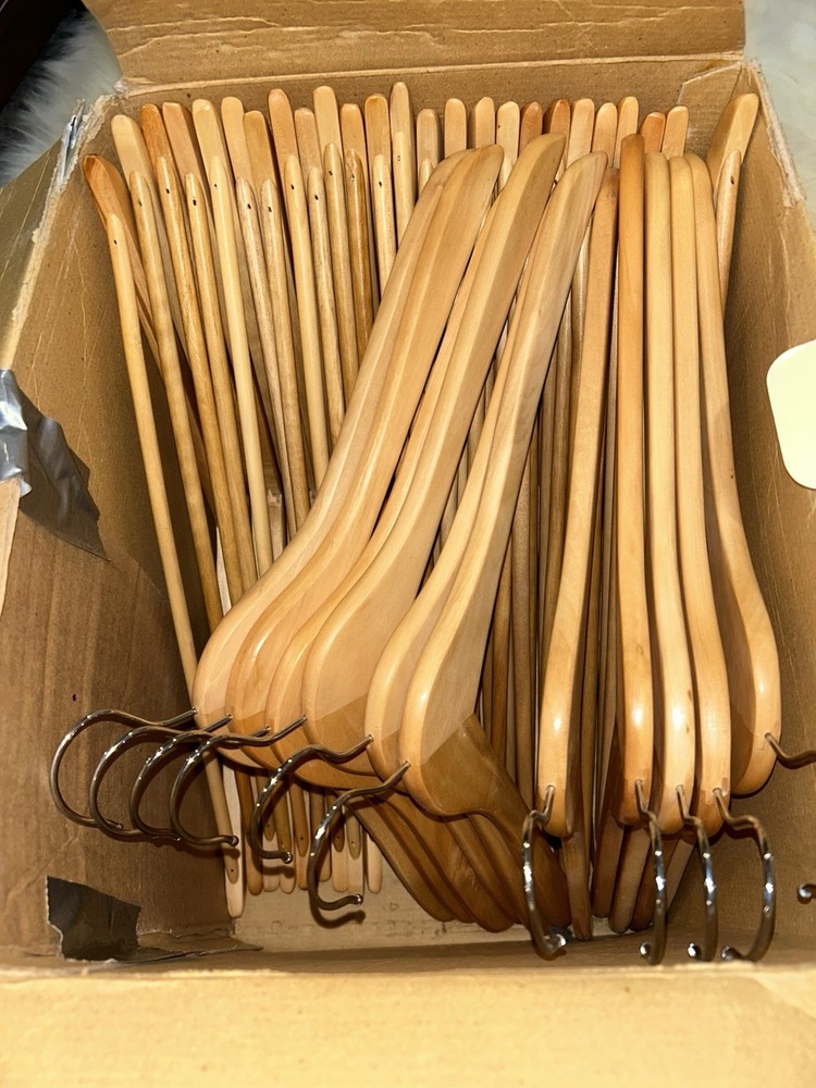 wooden hangers lot 36 Available