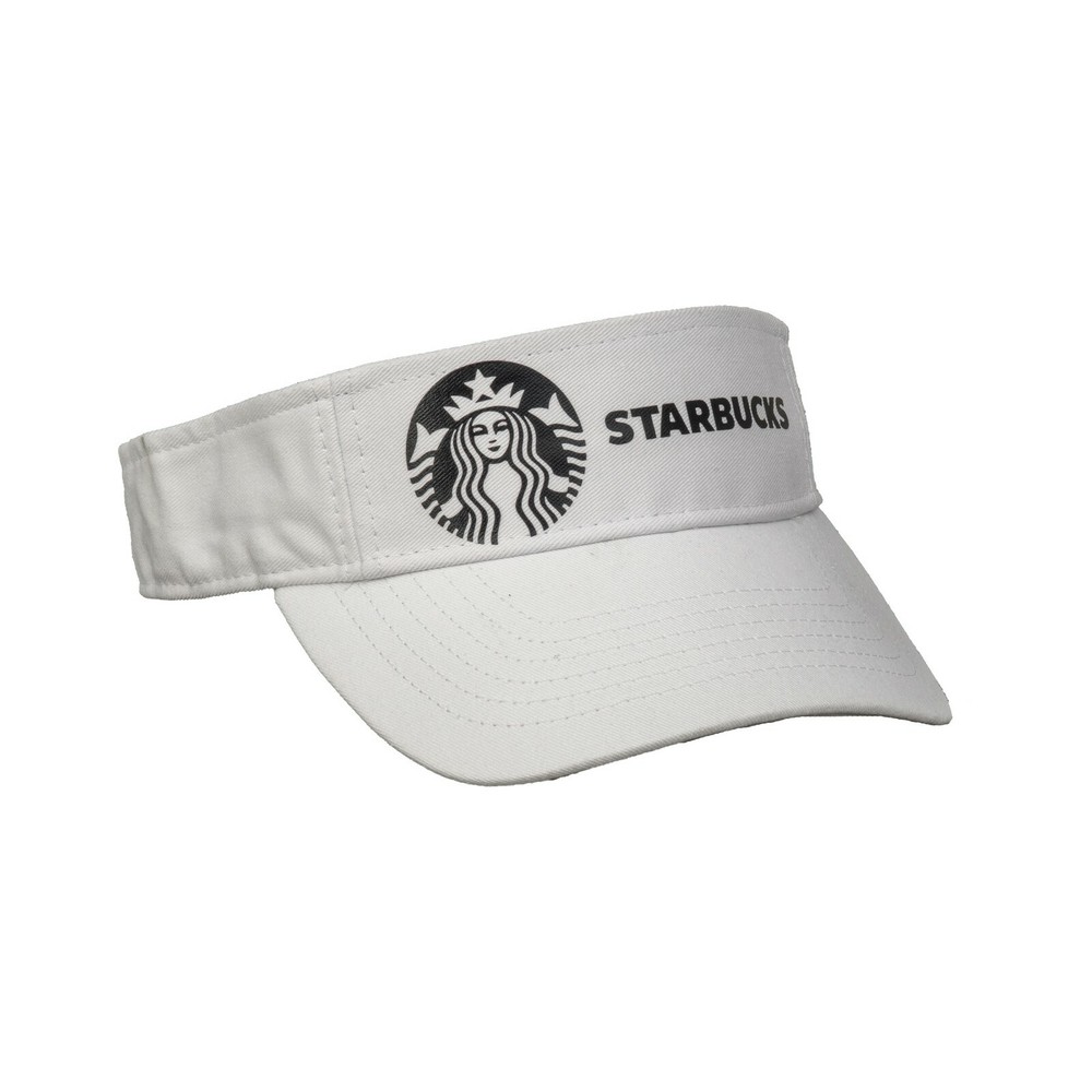 Soft Metallic Foil Design Starbucks Visor Cap