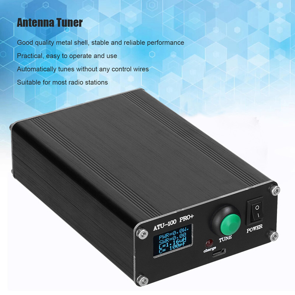Assembled ATU-100 Pro+ Automatic Antenna Tuner 100W 1.8-50MHz With OLED