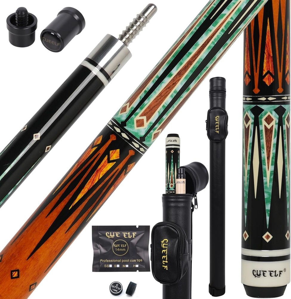 Low Deflection Pool Cue with Hard Case