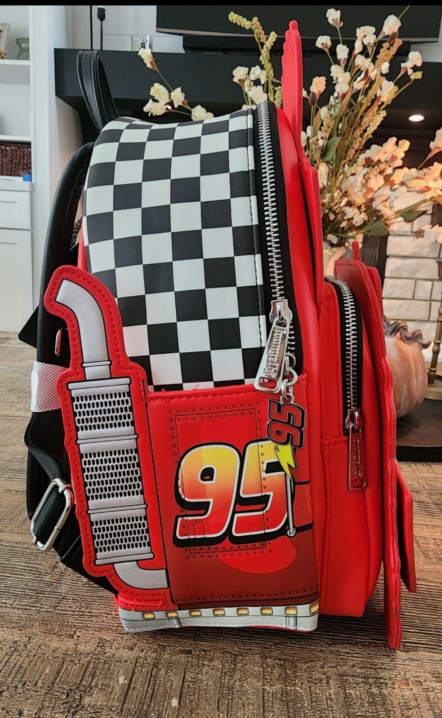 NWT Loungefly Disney Pixar Cars Mack Cosplay Glow In The Dark Mini Backpack