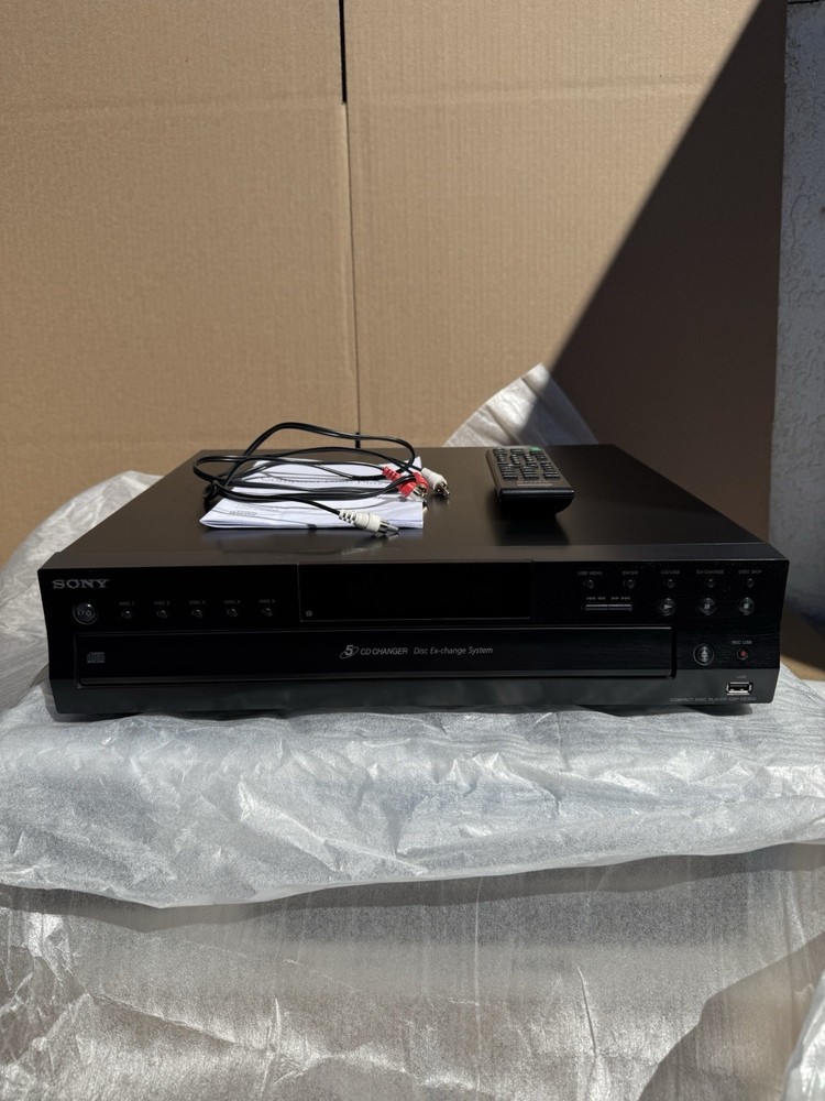 Sony CDP-CE500 5-Disc CD Changer Player USB Open Box