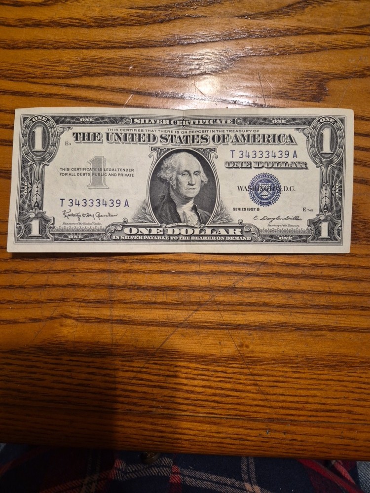 1957B Silver Certificate Blue Seal