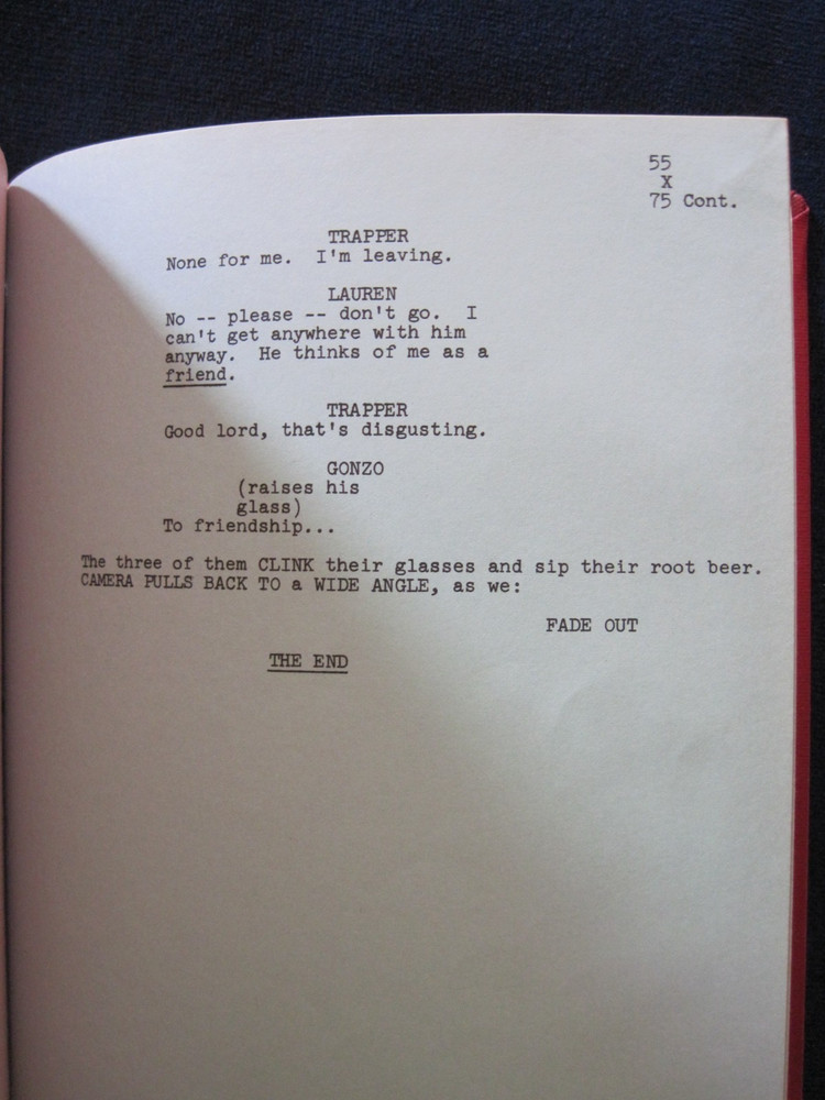 ORIGINAL TV SCRIPT 'THE SHATTERED IMAGE' TRAPPER JOHN, MD - 'RIPPLES' COPY