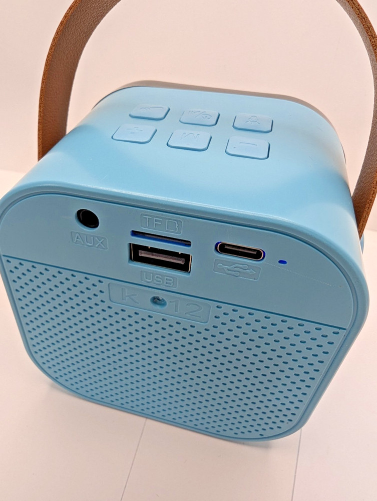 Colorful Сompact Karaoke System. Wireless microphone.
