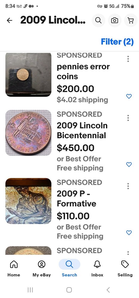 ☆☆Must Have ☆BU 2009-D Lincoln ANNIVERSARY Cent Set Formative Years MS ERRORS☆☆☆
