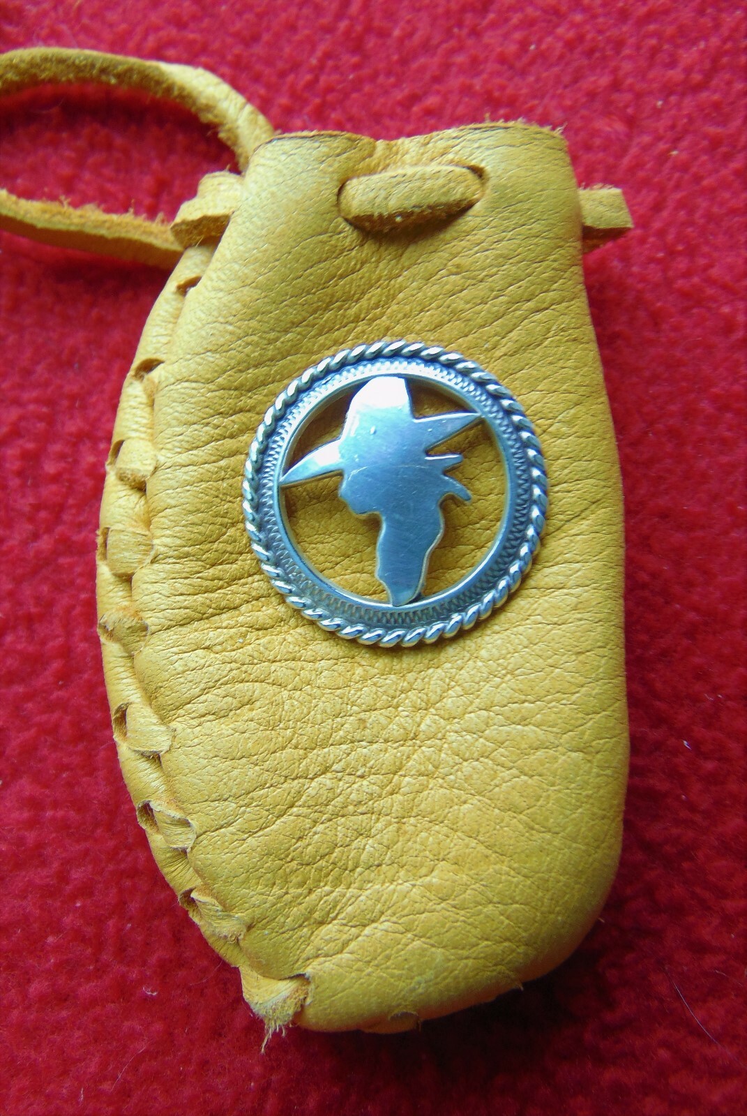 WESTERN COWBOY OR MOUNTAIN MAN OR WOMAN'S NEW LEATHER POSSIBLES BAG ~ & CONCHO