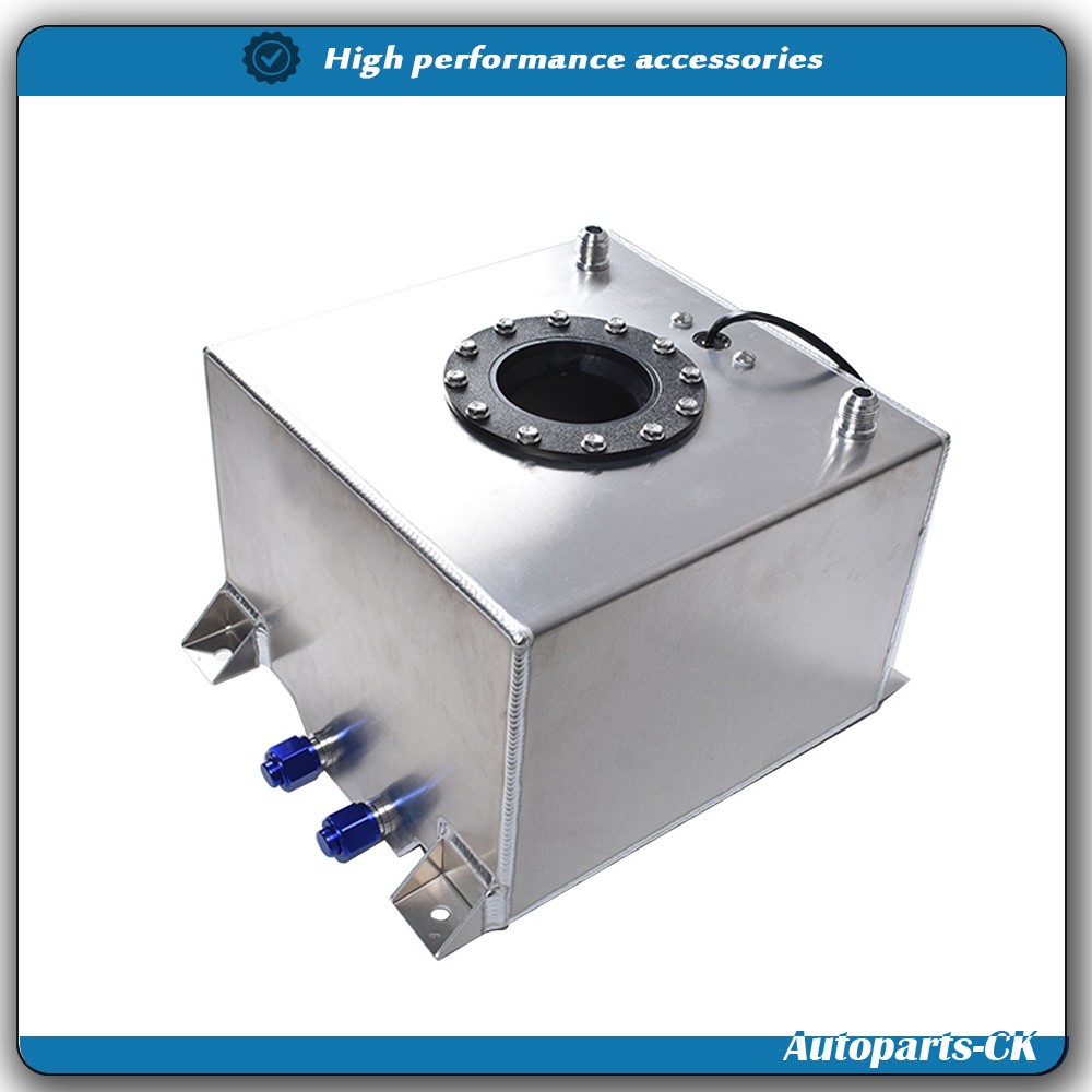 5 Gallon Aluminum Racing/street Fuel Cell Gas Tank+ Level Sender Drift/Polished