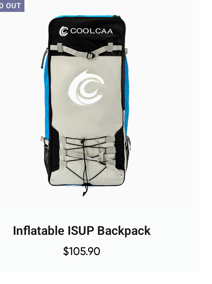Inflatable ISUP Backpack