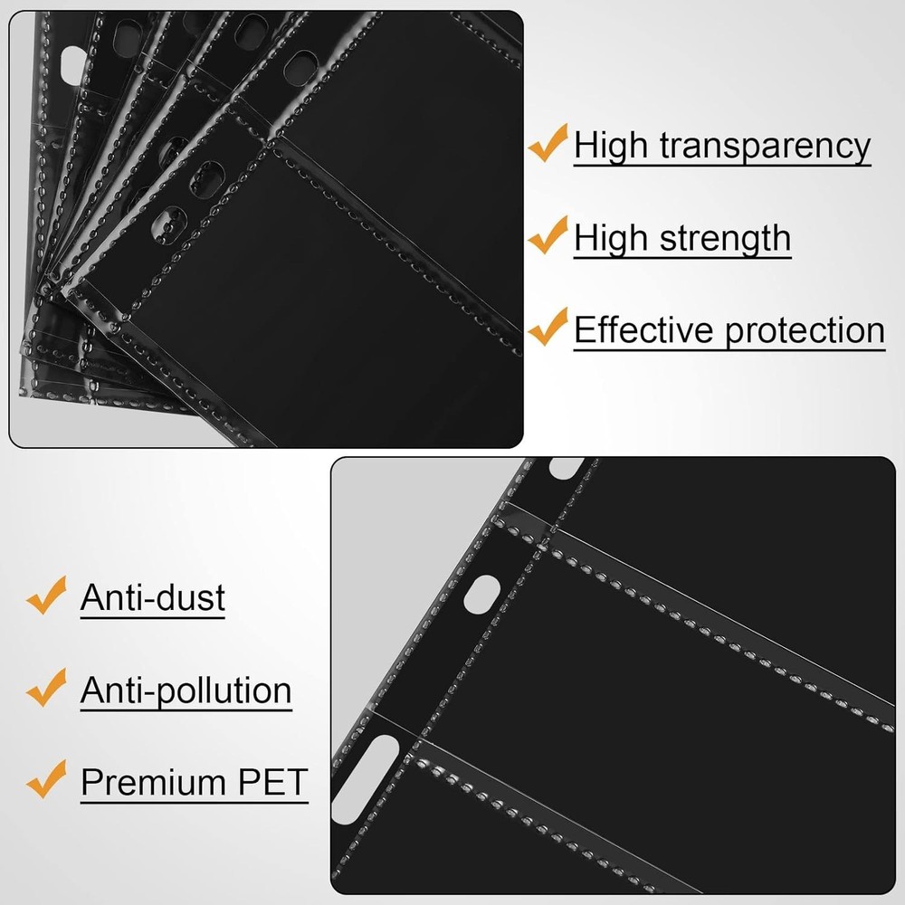 20 Sheets Stamp Pages Collector Album Binder Standard 9 Hole Binder Sleeves f