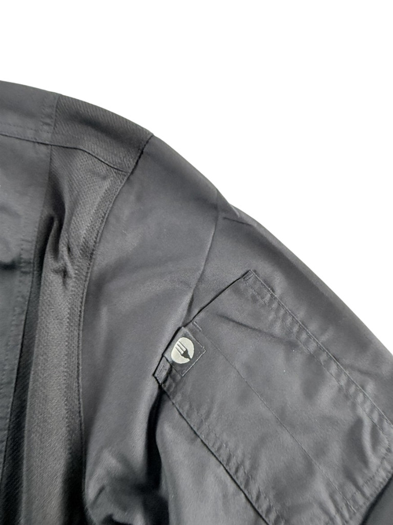 Chef Works NEW Black Bowden Long Sleeve Mens 2XL Chef Coat CBC01 Double Breasted