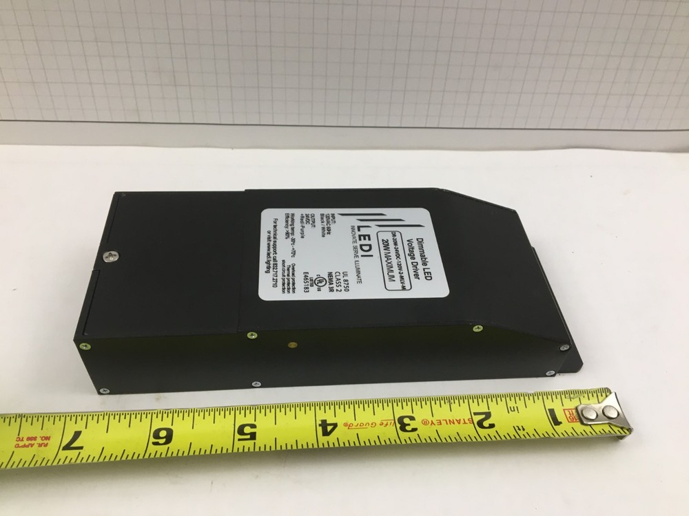 LEDI DR-20W-24VDC-120V-2-MLV-M, 20 Watt Dimmable LED Voltage Driver