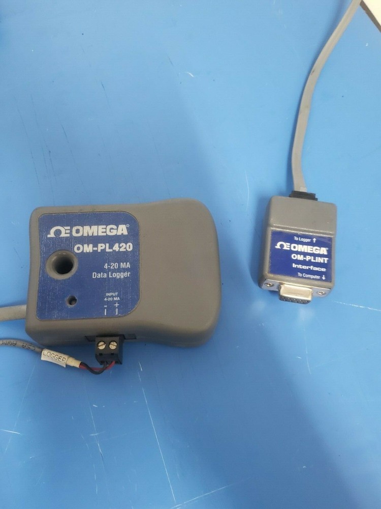Omega OM-PL420 Temperature Data Logger with OM-PLINT Cable (as is)