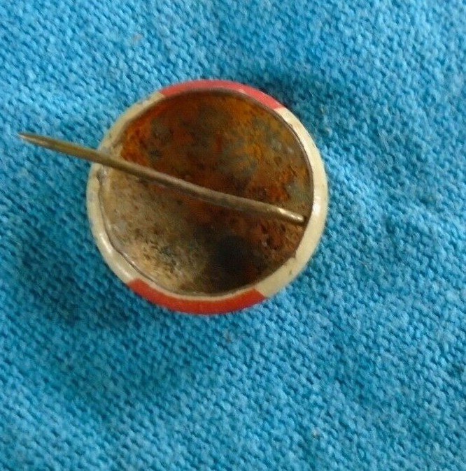 Two sons in service pin back button