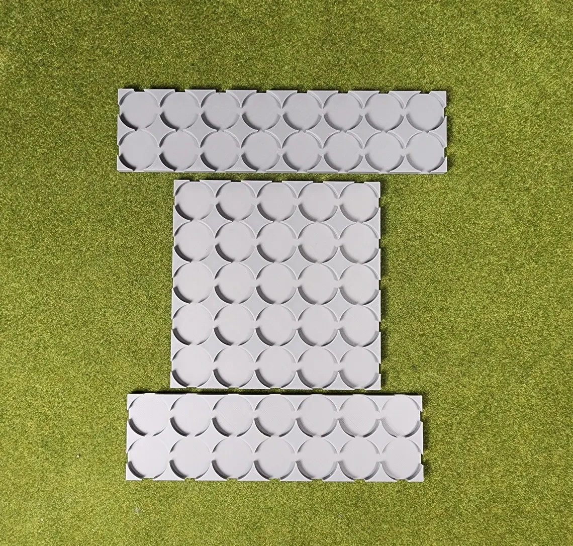 25mm Round To 25mm Square Base Conversion Movement Trays - Wargaming Old School