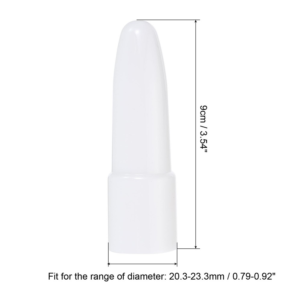 Flashlight Diffuser Caps, 4 Pcs Wear-Resistant Flashlight Signal Wand White