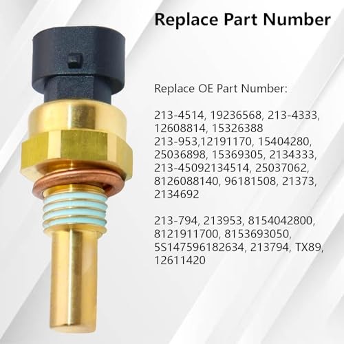 PCs OEM# 1536388 Engine Water Coolant Temperature Sensor - Replacement for 2