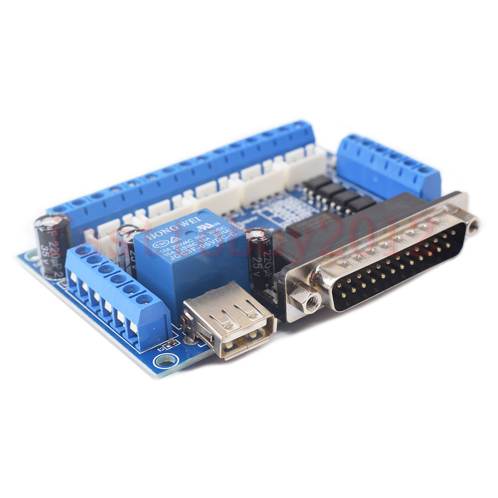 CNC MACH3 5 Axis Interface Breakout Board For Stepper Motor Driver CNC Mill