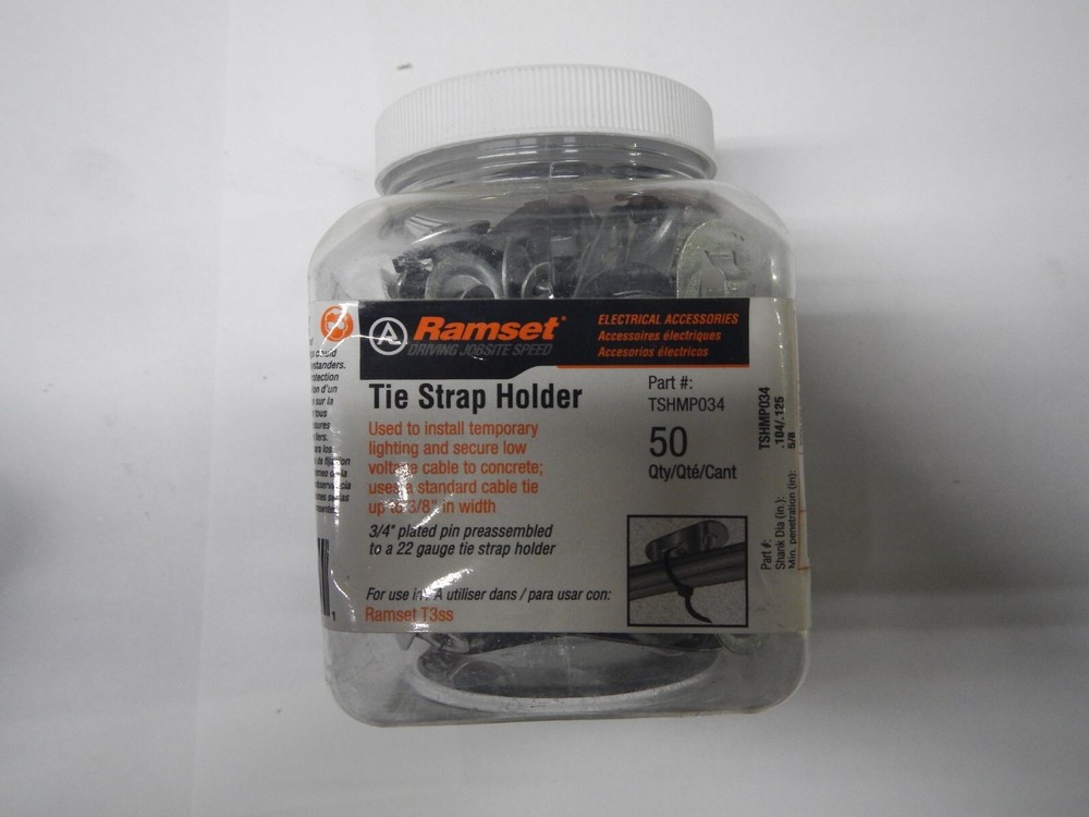 Ramset tie strap holder