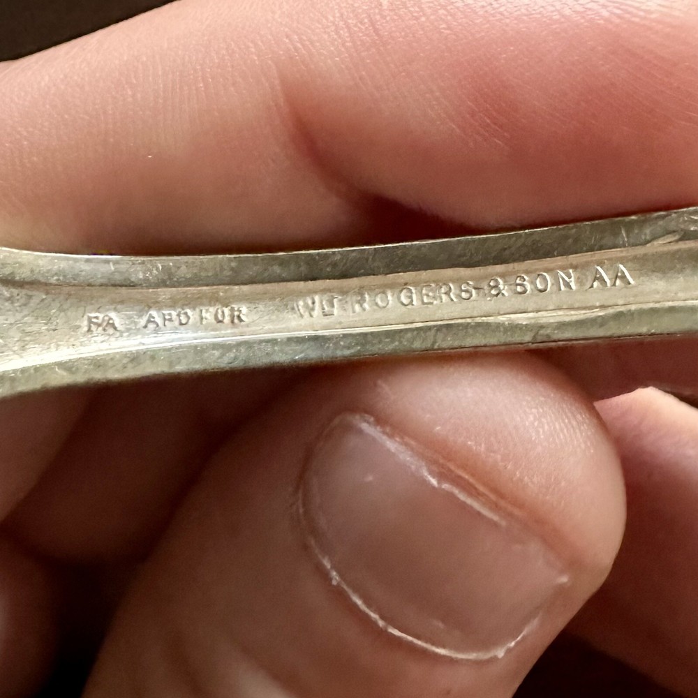 8 WM Rogers & Son AA Vintage Table Spoons Set