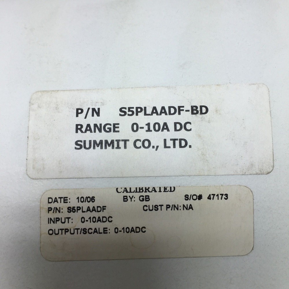 Summit S5PLAADF-BD Meter