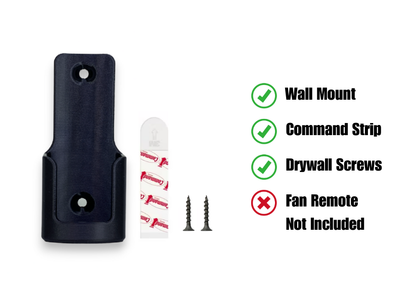 Ceiling Fan Remote Holder Wall Mount for Hunter and Casablanca Fan Remote