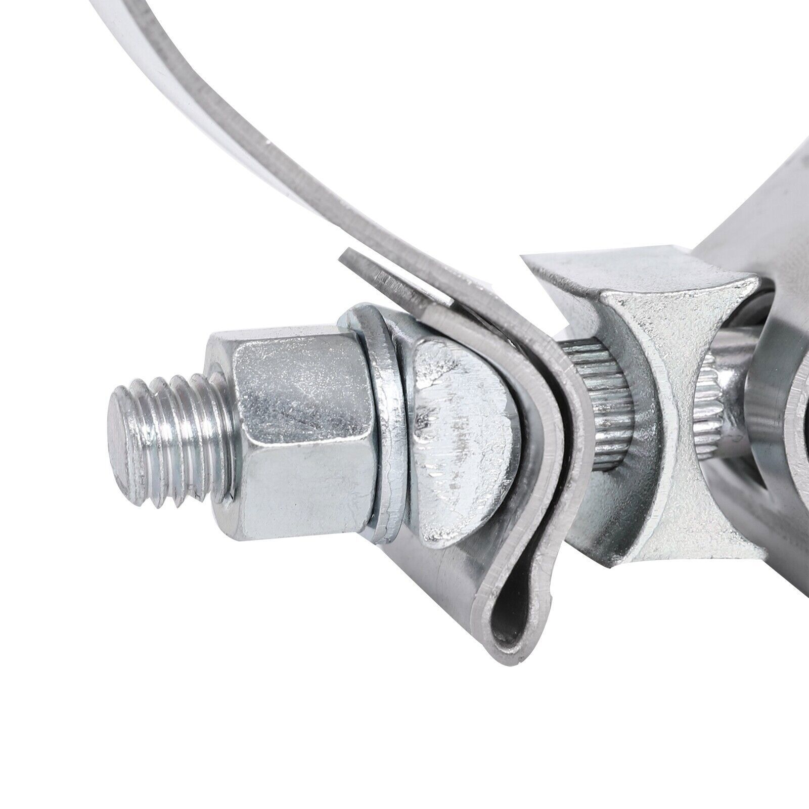 2PCS 2.5 Inch Exhaust Clamp,2 1/2" Narrow Band Muffler Clamp Stainless Steel