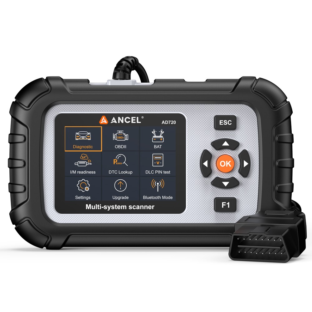 ANCEL AD720 Fit For Dodge OBD2 Scanner 4 System Diagnostic Tool Code Reader