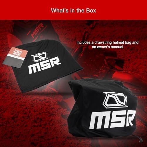 MSR™ Mav Sensor Dirt Bike Motocross Helmet w/ MIPS Medium Black/Red
