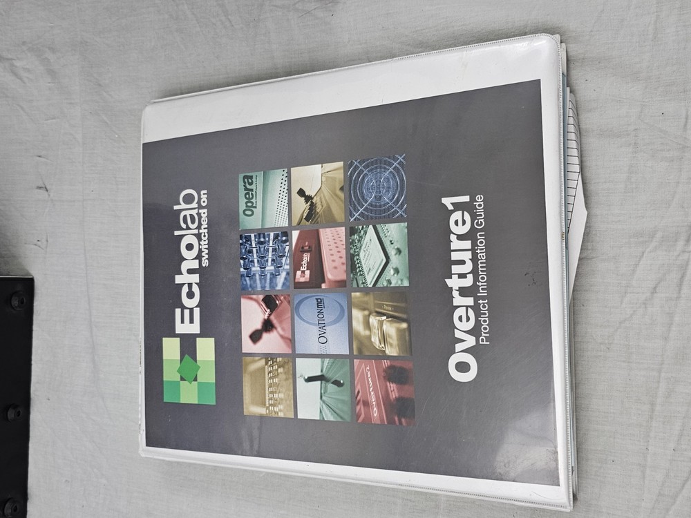 ECHOLAB OVERTURE SD VIDEO PRODUCTION SWITCHER SYSTEM CONTROL & INFORMATION GUIDE