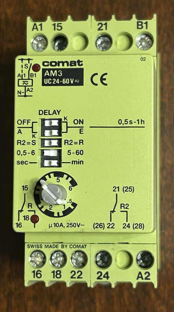 Comat AM3 UC24-60V  Time relay, Brand new